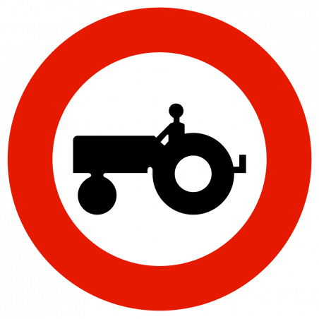 Panneau B D Interdit Aux V Hicules Agricoles I Wp Signalisation