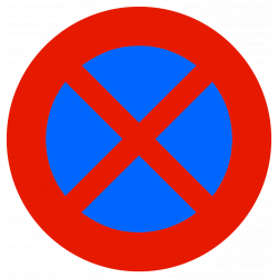 Panneau stationnement arrêt et stationnement interdits B6d