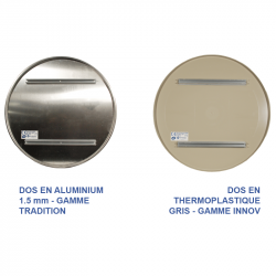 Derrière d'un panneau aluminium comparé à un panneau Innov par WPSignalisation, fabricant français
