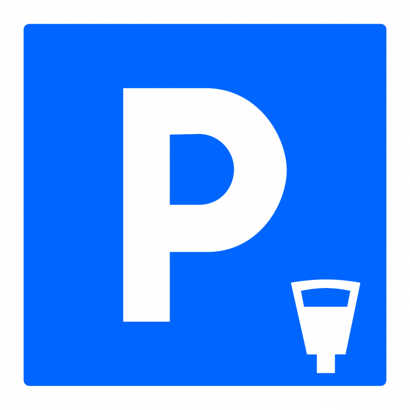 Panneau indication parking payant C1C