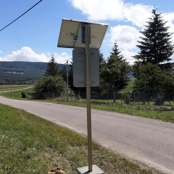 Radar pédagogique routier solaire - Dos I WP Signalisation