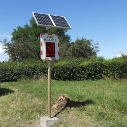 Radar pédagogique routier solaire - Face avant I WP Signalisation