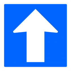 Panneau indication circulation à sens unique C12