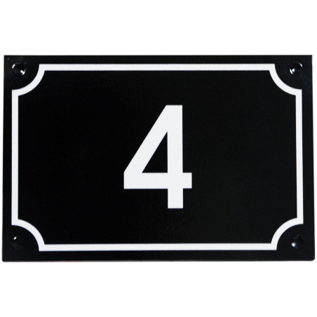 Plaque Numéro de Maison Personnalisée | Émail, Plexiglas, Laiton