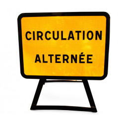 Panneau indication temporaire circulation alternée KC1CA | Travaux