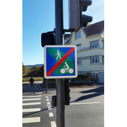 Panneau de signalisation C116 - Panneau fin de voie verte | Circulation routière | Passage