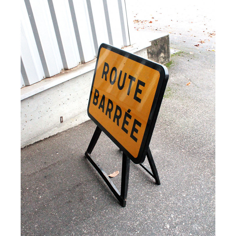 Panneau KC121P "ROUTE BARRÉE" Panneau d