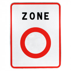 Panneau de signalisation Zone à Faibles Emissions (ZFE)  - B56 l WP Signalisation