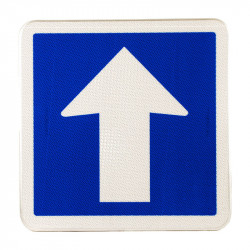 Panneau indication temporaire circulation à sens unique | Panneau CK12