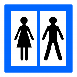Panneau services toilettes ouvertes au public CE12