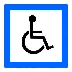 Panneau services installations accessibles aux personnes handicapées CE14