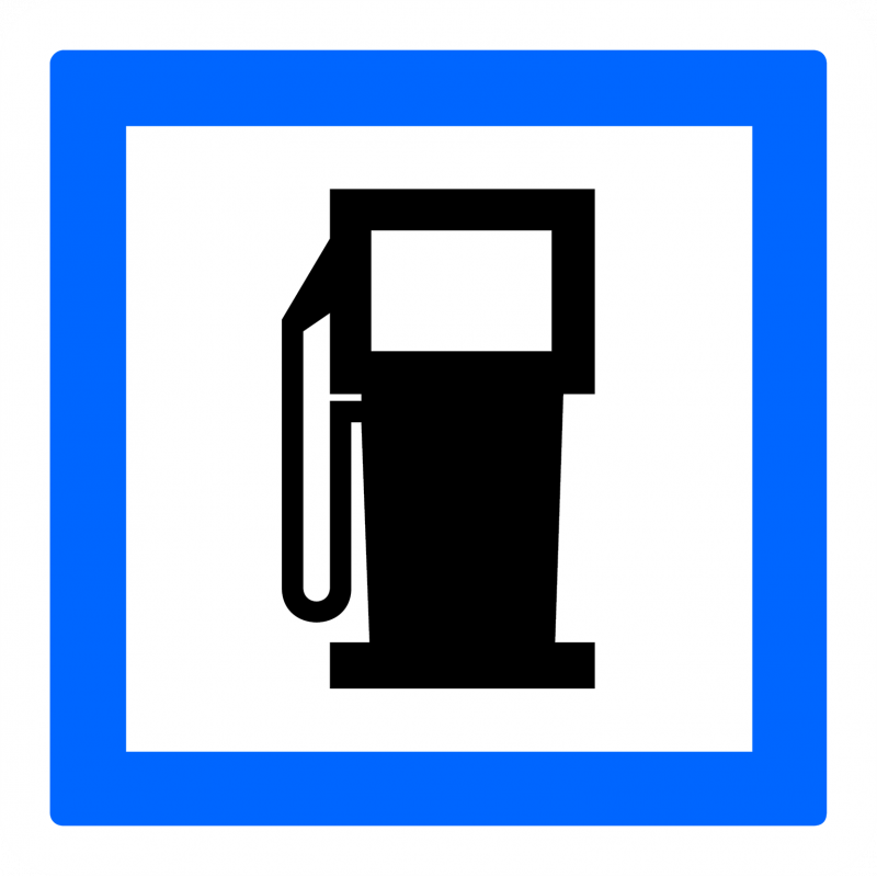 Panneau services poste de distribution de carburant CE15A