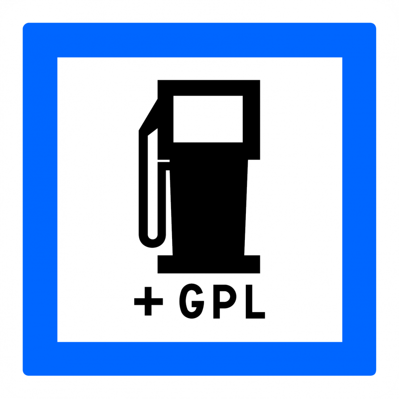 Panneau services poste de distribution carburant et gpl CE15C