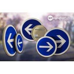 Panneau B21-2 - Panneau obligation de tourner à gauche I Panneau B21 obligation | WP Signalisation