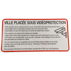Panneau de vidéoprotection personnalisé pour un lieu public | CNIL et autre normes