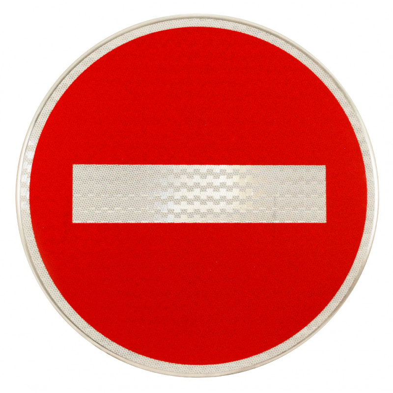 Face avant du panneau sens interdit - Panneau B1 I WP Signalisation