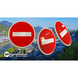 Panneau sens interdit - Panneau B1 I WP Signalisation | Signalisation de ville et village