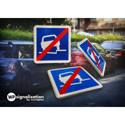Panneau Stationnement non autorisé sur le trottoir | Stationnement à cheval  en 360 degrés | WPSignalisation