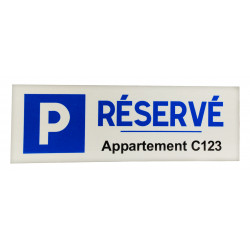 Panneau stationnement et parking personnalisé | Parking réservé Appartement | WP Signalisation