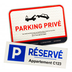 Panneau stationnement et parking personnalisé | Personnalisation sur mesure d'un panneau avec WP Signalisation