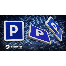 Panneau indication parking C1A | Indication de parking gratuit | Rotation du panneau parking c1a