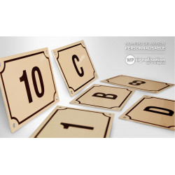 Panneau et plaques d'informations numéro de maison