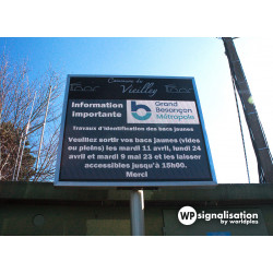 Afficheur digital LEDS | Affichage de message personnalisé par la mairie l WP Signalisation