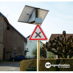 Panneau priorité LED traversante avec personnalisation selon vos besoins l Panneau lumineux | WP Signalisation