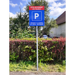 Panneau stationnement et parking personnalisé | Parking privé réservé à la clientèle de l'hôtel | WP Signalisation