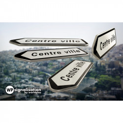 Panneau directionnel de position ne comportant pas d'indication de distance D21b1