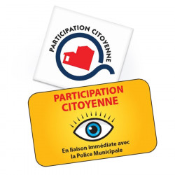 Panneau de participation citoyenne personnalisé | Voisins vigilants | Vigilance citoyenne par WPSignalisation