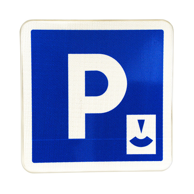 Disque de Stationnement Bleu Parking - 15x15cm - Zone Bleue