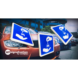 Panneau autopartage C9 | WP Signalisation | Partager un trajet entre particuliers | Panneau C9
