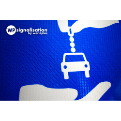 Panneau indication station d'autopartage C9 par WP Signalisation | Film chromatique