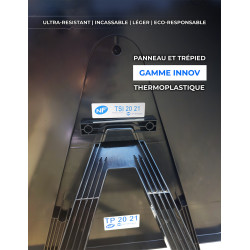 Paneau voierie temporaire présignalisation de changement de chaussée ou de trajectoire KD8-4