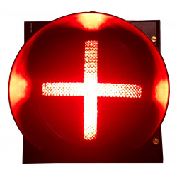 Croix grecque pour feux tricolores intelligent ou feux de carrefour