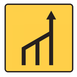 Panneau KD10b-1 réduction de plusieurs voies par la gauche| Chantier et travaux