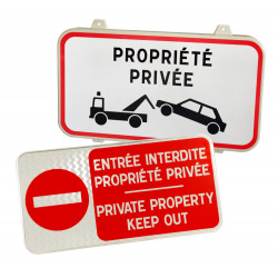 Plaque et panneau propriété privée personnalisé | Entrée interdite | WPSignalisation
