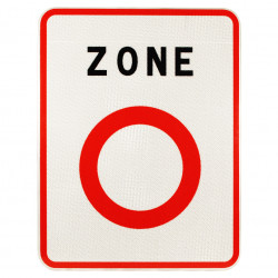 Panneau de signalisation Zone à Faibles Emissions (ZFE)  - B56 l WP Signalisation