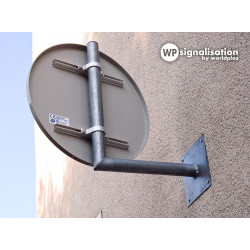 Panneau sens interdit - Panneau B1 I WP Signalisation | Derrière du panneau avec colliers ronds