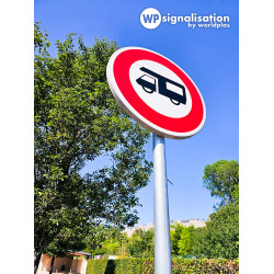 Panneau d'interdiction accès interdit aux caravanes / remorques | Panneau B9i par WP Signalisation