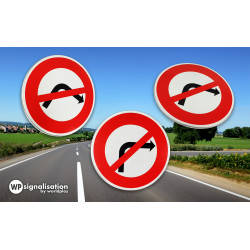 Panneau d'interdiction de tourner à droite à la prochaine intersection B2b