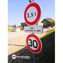 Panneau de signalisation B14 30km en ville et campagne I Panneau vitesse par WP Signalisation | Made in France