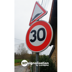 Panneau de signalisation B14 30km en campagne I WP Signalisation