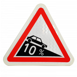 Panneau A16 - danger descente dangereuse  l WP Signalisation