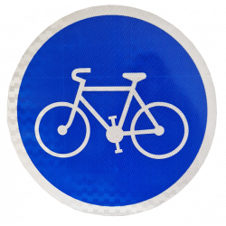 Panneau d'obligation zone cycliste obligatoire B22a l WP Signalisation