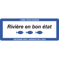 Panneau Label Rivière en bon état l WP Signalisation