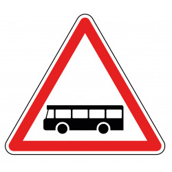 Panneau A9a - traversé de voies de bus l WP Signalisation