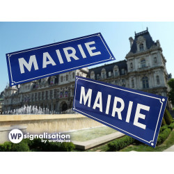 Panneau et plaques d'informations plaque de Mairie.