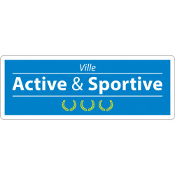 Panneau Label Ville Active et Sportive l WP Signalisation
